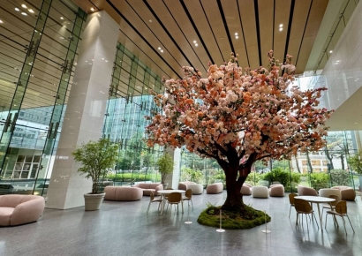 60년된 느티나무가 로비에…GS건설, '자이木'으로 새단장
