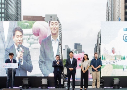 임만균 서울시의회 환수위원장  믿고 마시는 '아리수 축제' 참석