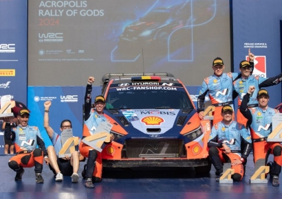 현대차 월드랠리팀, WRC 그리스 랠리서 1·2·3위 석권