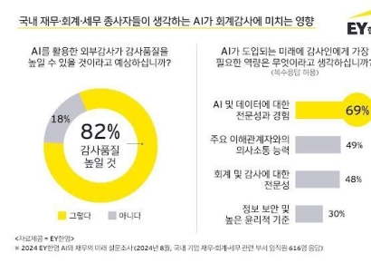 재무·회계·세무 종사자 82% “AI 기술 활용 외부감사, 감사 품질 높일 것”
