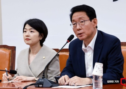 [포토] 여·야·의·정협의체 관련 기자간담회 하는 김상훈 정책위의장