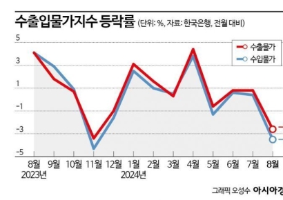 물가 떨어지나…유가 하락에 수입물가도 연중 최대폭↓