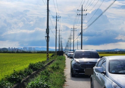 "내비 따라왔다가 논두렁길에 갇혀"…귀경길 우회도로 낭패