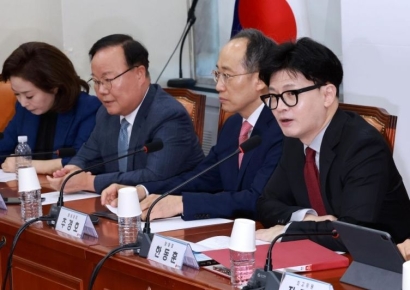 [포토] 한동훈 "이재명 거짓말이었면 유죄, 아니면 무죄일 것"