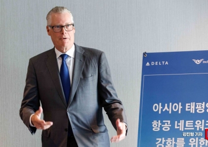 [포토] 발언하는 에드 바스티안 델타항공 회장