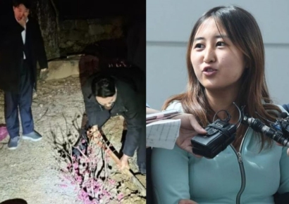 "눈물없이 볼 수 없는 드라마"…정유라, '새벽삽질' 사진 보더니