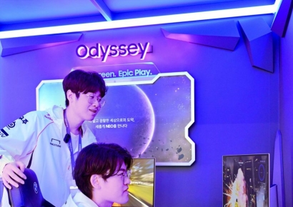 삼성전자, T1 선수단과 오디세이 신제품 체험 행사