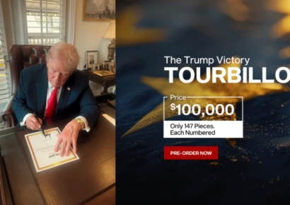 'TRUMP' 박힌 금시계가 무려 1억…트럼프 또 돈벌이