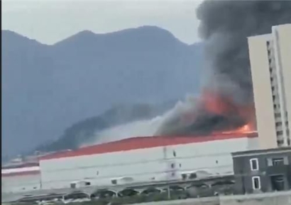 세계 1위 배터리업체 中 CATL 공장서 화재…"사상자 보고 없어"