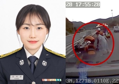 "허리띠 풀어 지혈"…오토바이 사고 운전자 살린 신입 소방관