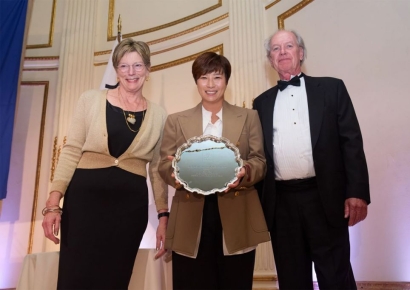 ‘골프전설’ 박세리, 밴 플리트상 받았다
