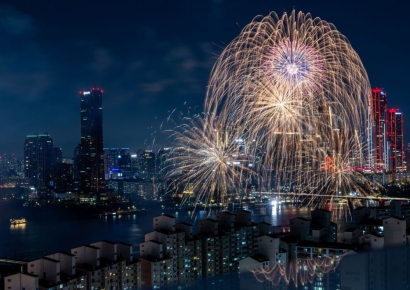 가을밤 수놓은 불꽃 향연…100만 인파 '탄성', 큰 혼란 없이 마무리