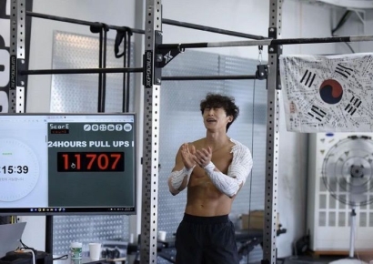 '턱걸이 세계 신기록' 달성한 한국 남성, 알고보니…