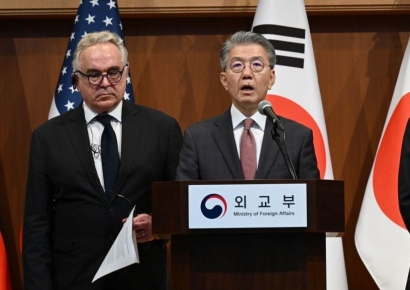 [포토] 대북제재 발표하는 한미일 차관