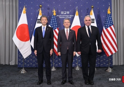 [포토] 북한 도발 논란 속 서울에서 모인 한미일 외교차관