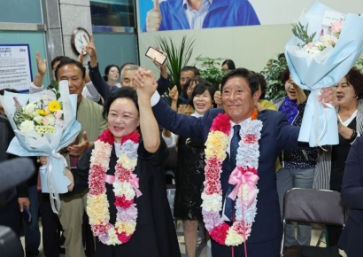 민주-조국 호남대전, 민주당 첫 승리…조상래 후보, 곡성군수 당선