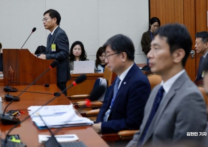 [포토] 금감원 국감 출석한 강동수 SK이노베이션 부사장