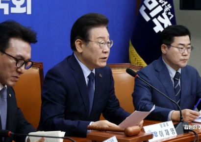 [포토] 이재명, 윤-한 빈손 면담 두고 "아쉽고 안타깝다"