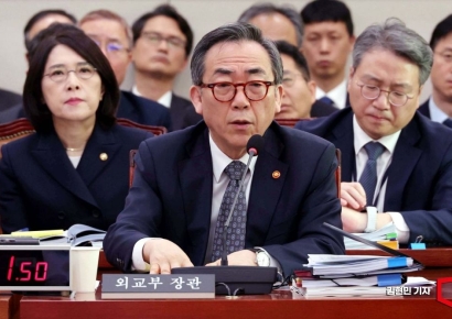 [포토] 의원 질의에 답변하는 조태열 외교부 장관