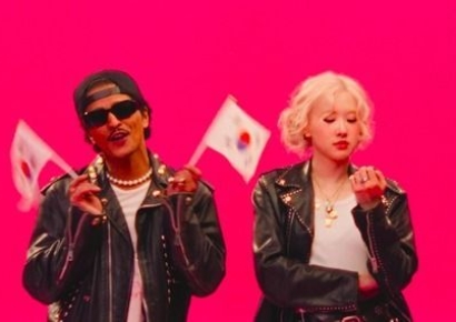 "아침 내내 울었어요"…아파트 1위에 놀란 브루노 마스, 한국어 소감