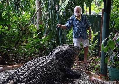 '몸길이 5.5m' 세계 최대 악어 110년 살고 자연사