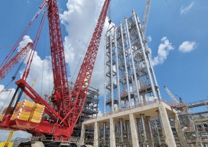 DL이앤씨, 美 GTPP 플랜트 핵심기기 '루프 리액터' 설치 완료