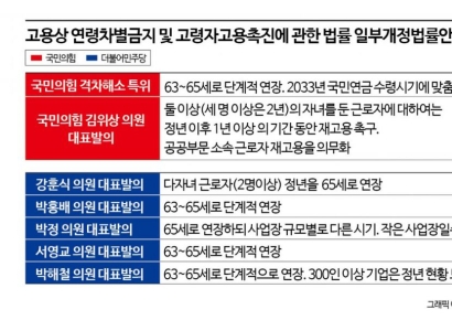 정치권 '정년연장' 입법 봇물… 반갑지 않은 경영계