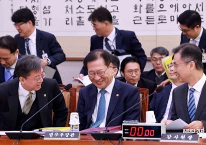 [포토] '예산 삭감 위기에도 여유만만?'