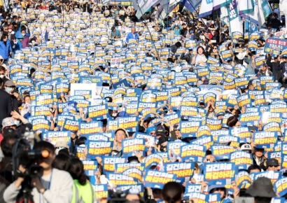 "오늘 서울시내 나오면 고생"…노총·민주당 오후 대규모 집회