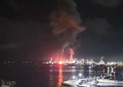 "쾅쾅쾅 맞은편 건물도 흔들려"…포스코 포항제철소 화재 초진, 1명 부상(종합 2보)