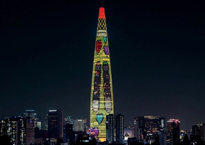 롯데월드타워에 세계서 가장 큰 빼빼로 뜬다