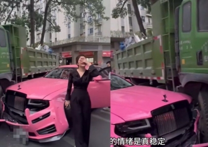 화물차 운전자, 수억 원대 롤스로이스 '쾅'…"수리비 안 받겠다"