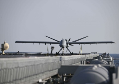 암살드론 ‘모하비’, 독도함서 첫 이륙 성공