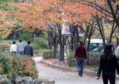 [포토] 가벼운 옷차림으로 산책 나선 시민들