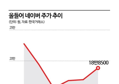 급락장서 웃은 네이버, 주가 회복 시동