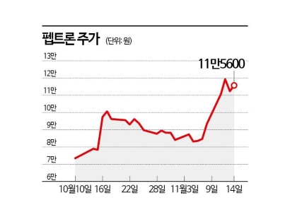 증시 부진에도 휘파람 부는 펩트론, 조달 규모 커져 예비비 편성 