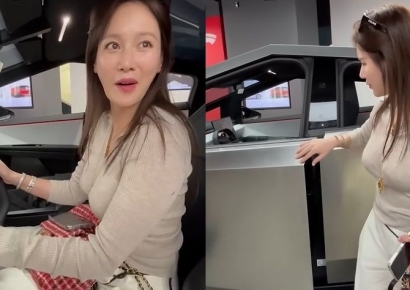 "핸들 작고 승차감 별로"…지드래곤 탄 트럭에 안정환 부인 솔직리뷰