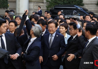 [포토] 이재명 대표, 공직선거법 1심 공판 출석