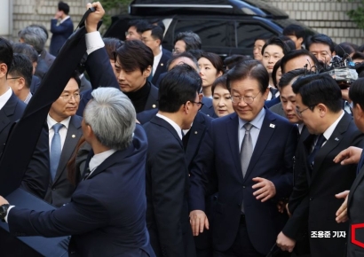 [포토] 이재명 대표 1심 선고 공판 출석