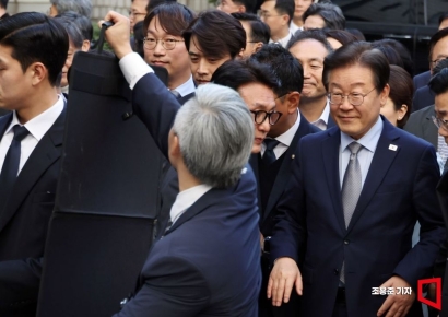 [포토] 이재명 대표를 보호하라