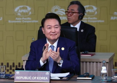 尹, 'APEC 미래번영기금' 설립 제안…"내년 APEC 경주에서"   