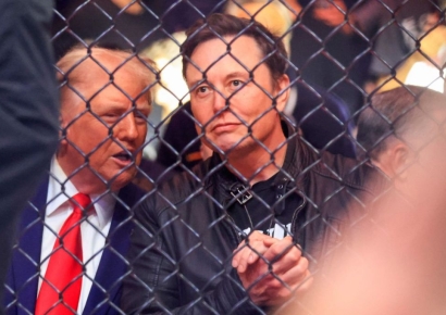 "트럼프, '퍼스트 버디' 머스크의 스페이스X 로켓 발사 참관"