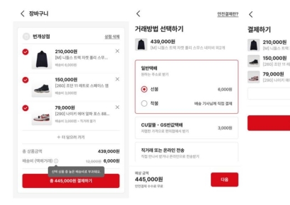 번개장터, 장바구니 기능 도입…단일 배송비로 최대 10개 상품 구매