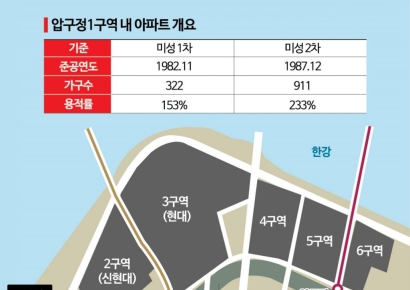 "우리도 옆구역처럼"…전환점 맞은 압구정1구역 통합재건축