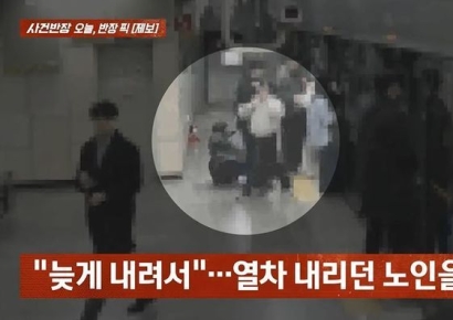 지하철 내리다, 여성 팔꿈치에 70대 승객 쓰러져…"사과 없었다"
