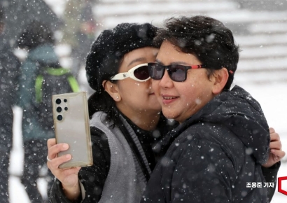 [포토] 한국의 첫눈을 담다