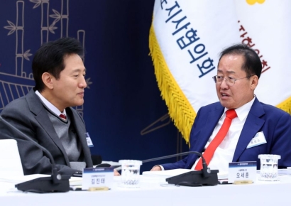 오세훈 옹호 홍준표 "여론 오도해 뒤집어 씌우는 짓"