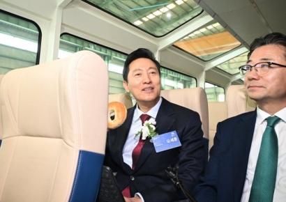 ‘한강 버스’ 진수식에서 흘린 ‘오세훈 눈물’...주용태 미래한강본부장 