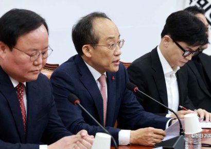 [포토] 추경호 “野 감액예산안 철회 안하면 어떤 협상도 안할 것”