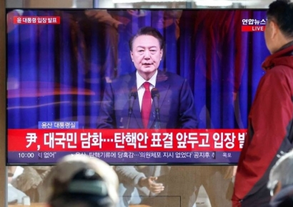 [포토] 尹 대통령, '임기 포함 정국 안정 방안 당에 일임'